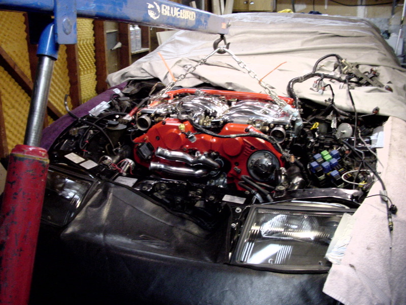 Engine going in