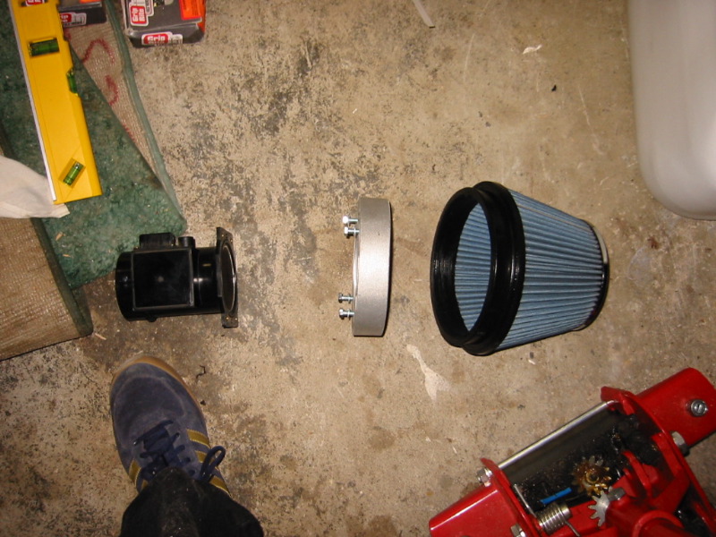 The three main air filter parts