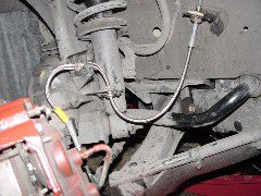 The new brake line installed II